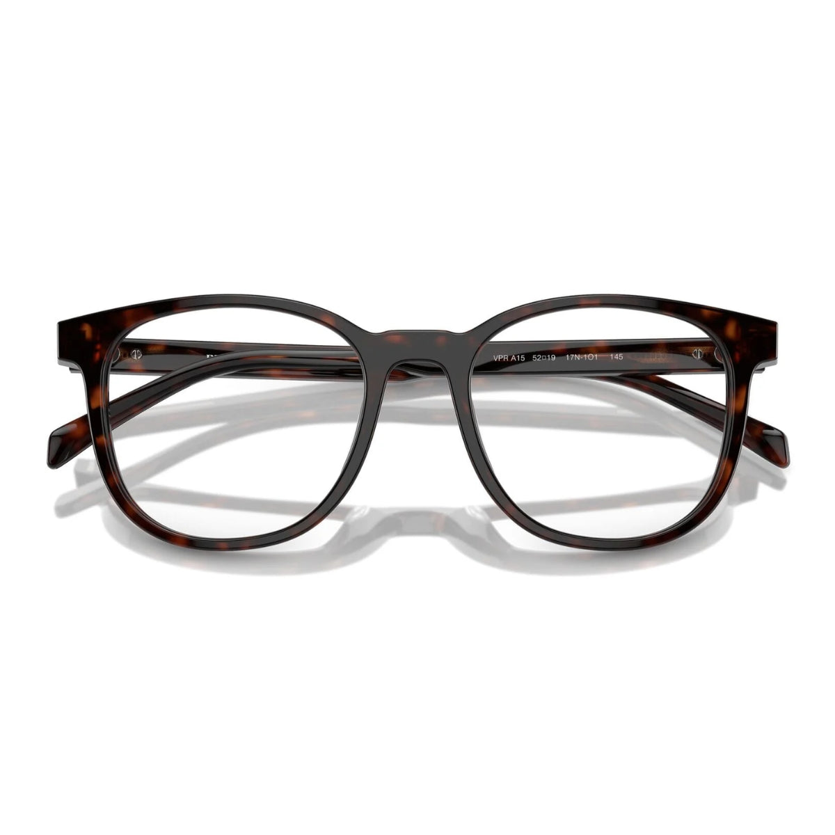 "Authentic Prada eyeglasses VPR A15, modern black designer prada optical frames, top-rated luxury spectacles online – Optorium"