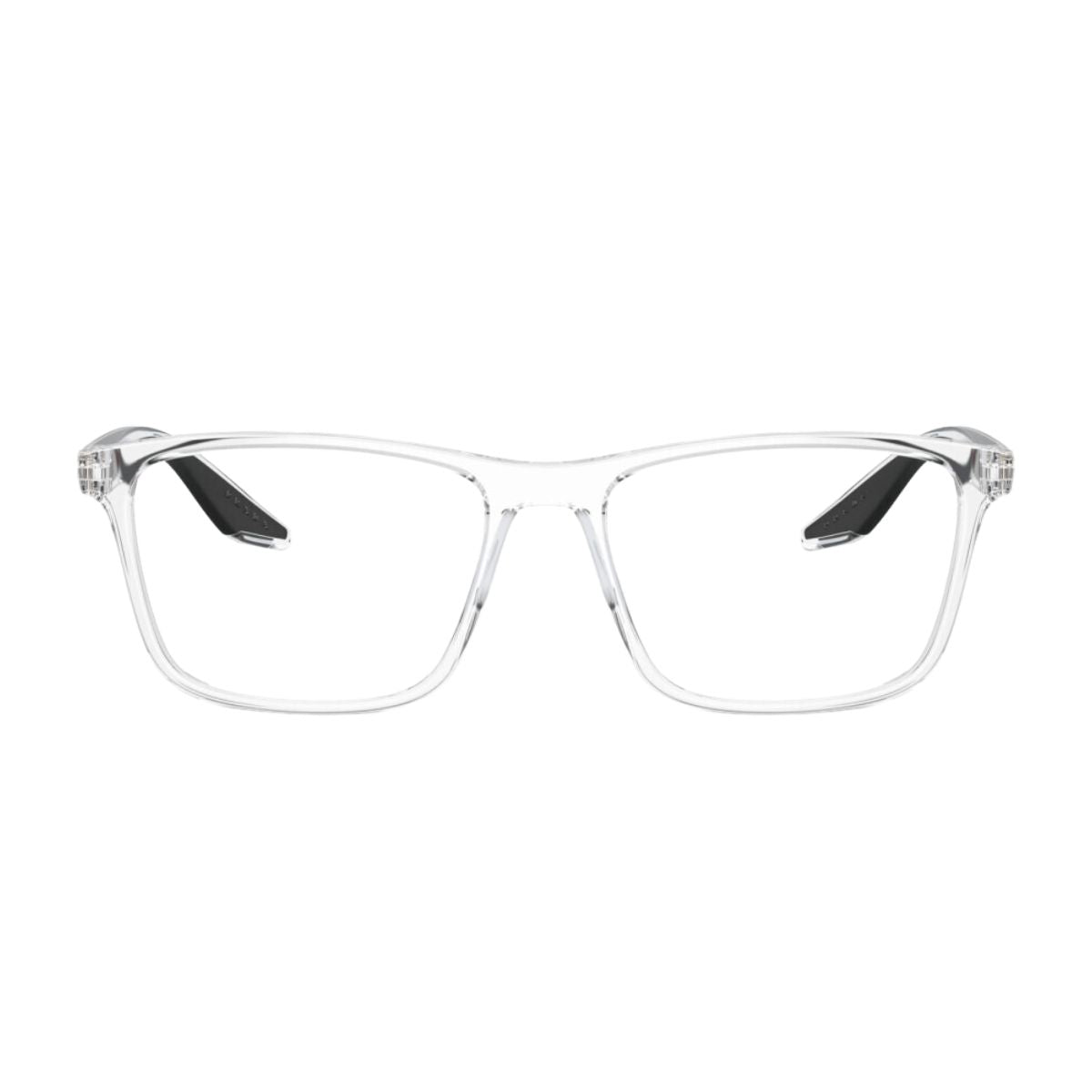Prada Linea Rossa VPS01Q 2AZ-101 stylish black optical frames, rectangular shape, lightweight design for men – shop online at Optorium.