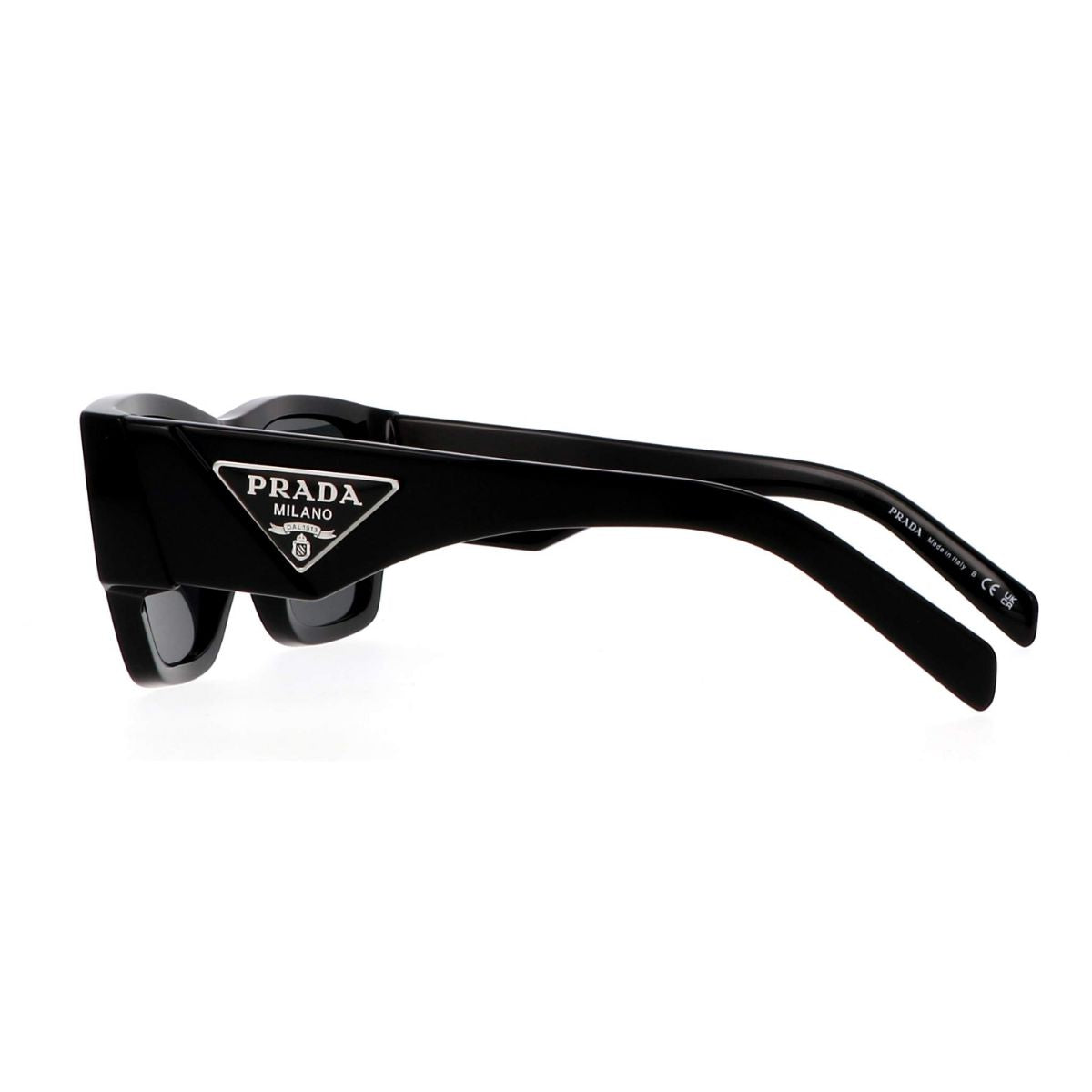 Explore Prada SPR 10Z black acetate sunglasses for men & women with full-rim style and premium UV protection, top-selling Prada eyewear collection now at optorium.