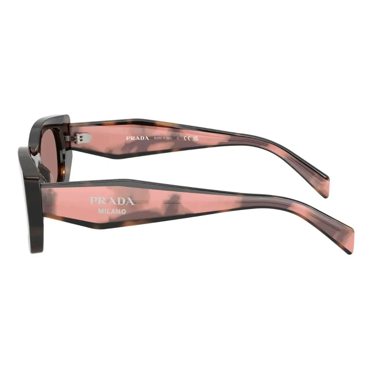 Prada sunglasses women havana brown SPR B05 23A-60B rectangle shape, elegant women’s prada shades, authentic sunglasses from prada optorium india