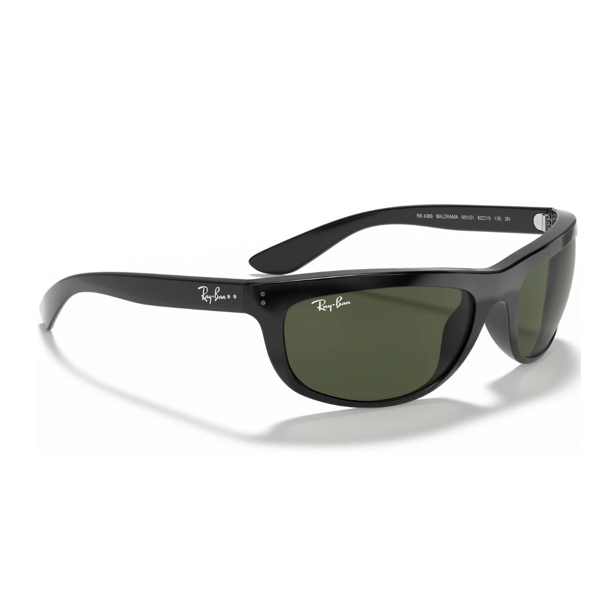 ray ban RB4089 curved sunglasses light green lens