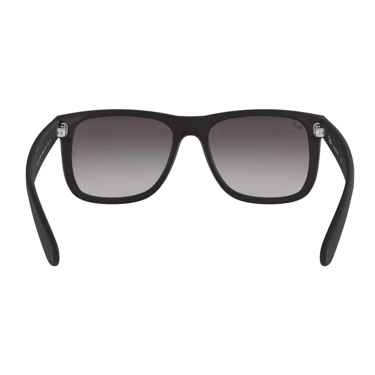 Side angle Ray-Ban shades matte frame temple detail