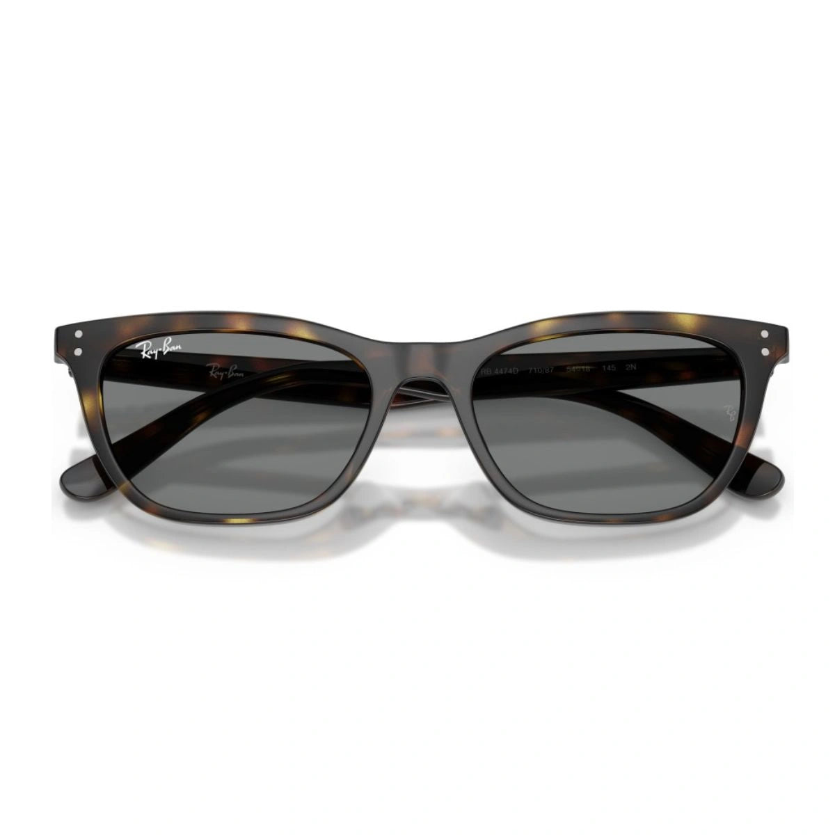ray ban eyewear RB4474D grey lens square frame