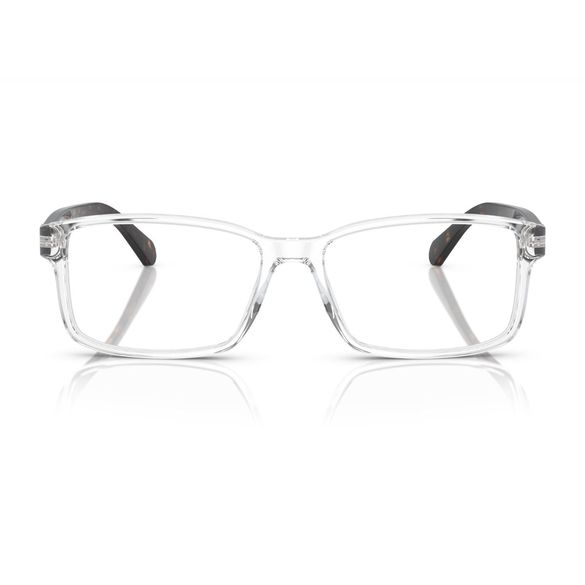 Ralph Lauren Polo Optical Frame PH2123 5331 features a stylish transparent rectangular design, perfect for men seeking luxury and durability in eyewear. Shop premium optical frames online at Optorium.