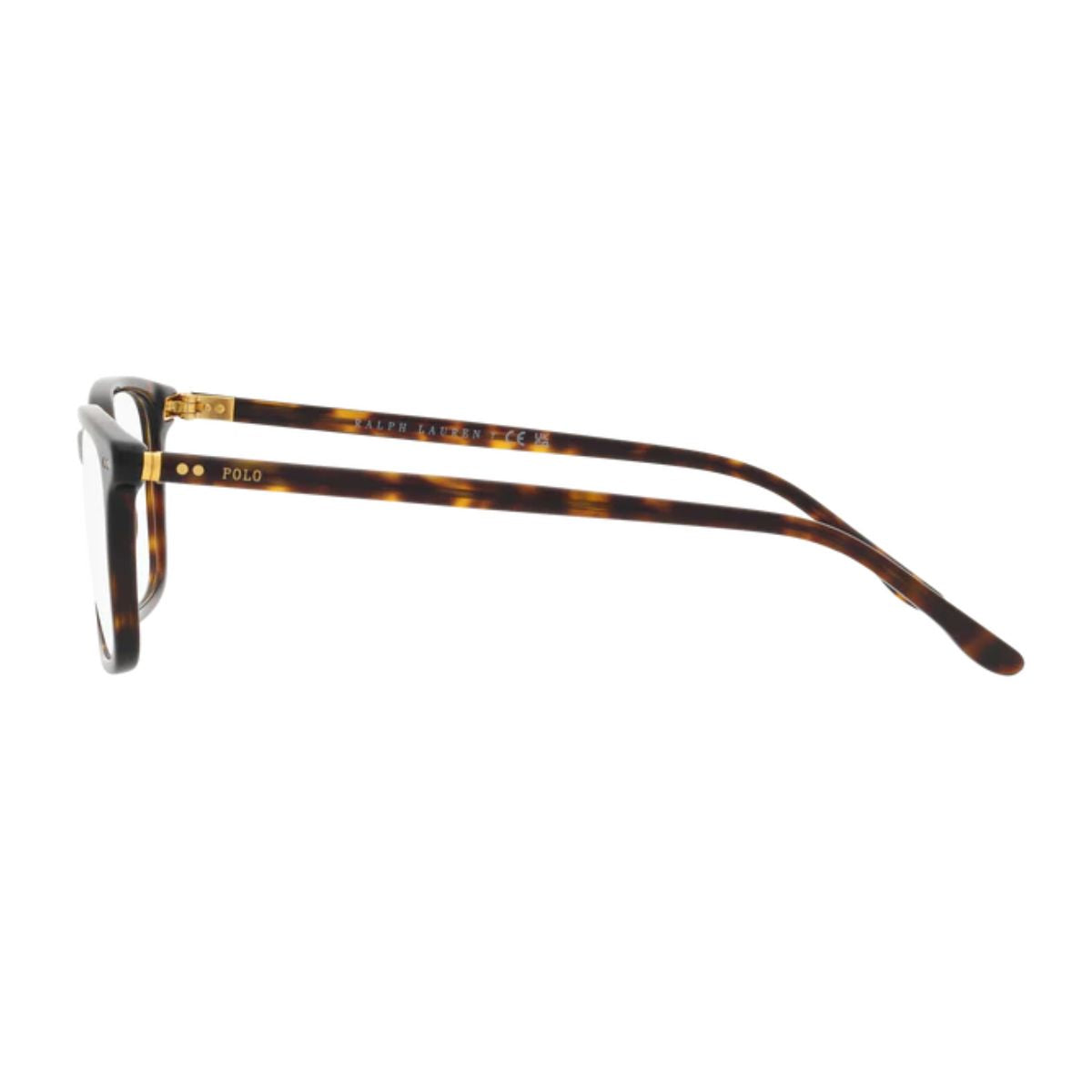 Discover the elegance of Ralph Lauren Polo Frame PH2259 5003. Havana-colored rectangle optical frames for men. Buy high-quality frames online at Optorium.
