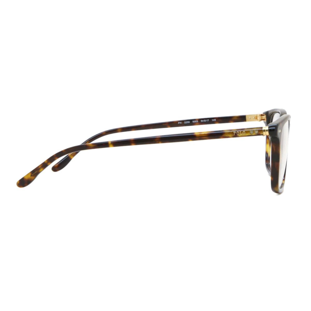 Top-quality Ralph Lauren Polo optical frames in a Havana shade with a rectangle shape. Perfect for prescription lenses. Order yours now online at Optorium.