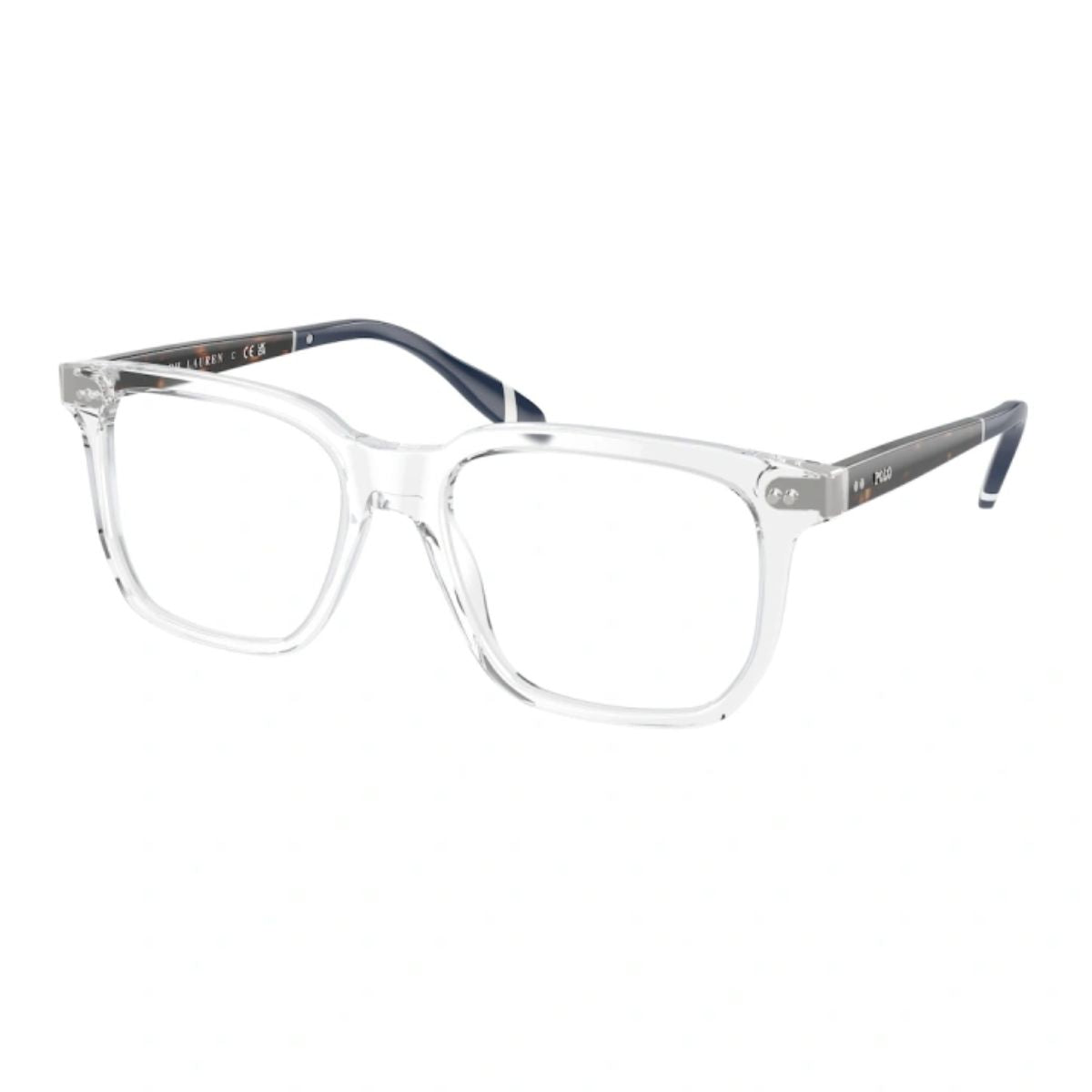 Upgrade your eyewear with Ralph Lauren Polo Optical Frames PH2269 5331. Transparent square shape, full-rim acetate frame, ideal for men’s prescription glasses. Available at Optorium Hyderabad. Get the best luxury opticals online at Optorium.