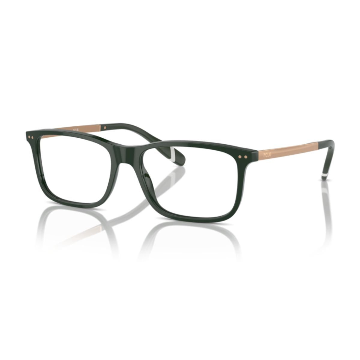 Ralph Lauren Polo PH2273 6140 green rectangle frame – trendy and lightweight design for men. Find luxury optical frames online at Optorium.