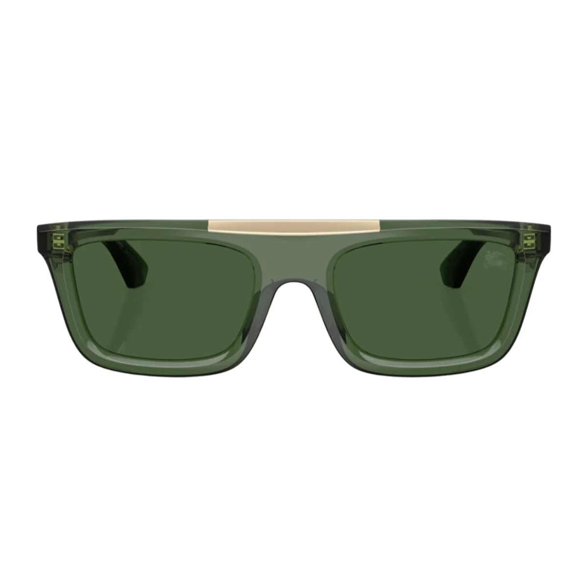 "Burberry BE 4451U 4174/71 men's square sunglasses with green lenses, UV protection, and bold luxury style – Optorium"