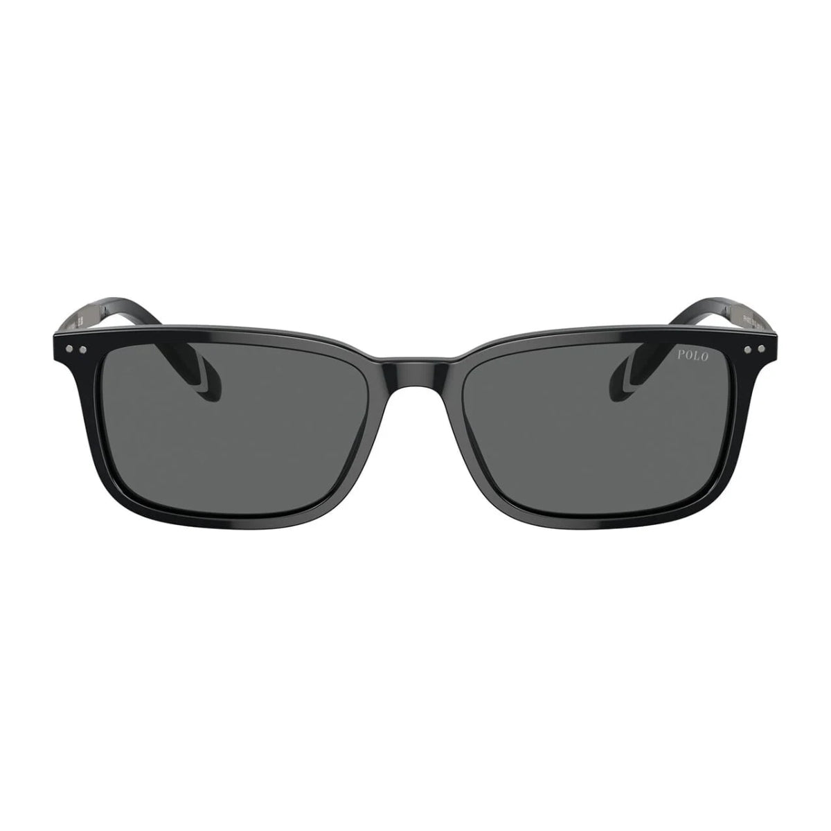 "Polo Ralph Lauren PH 4212 5001/87 men's sunglasses with rectangle  black frame and grey lenses – Optorium"