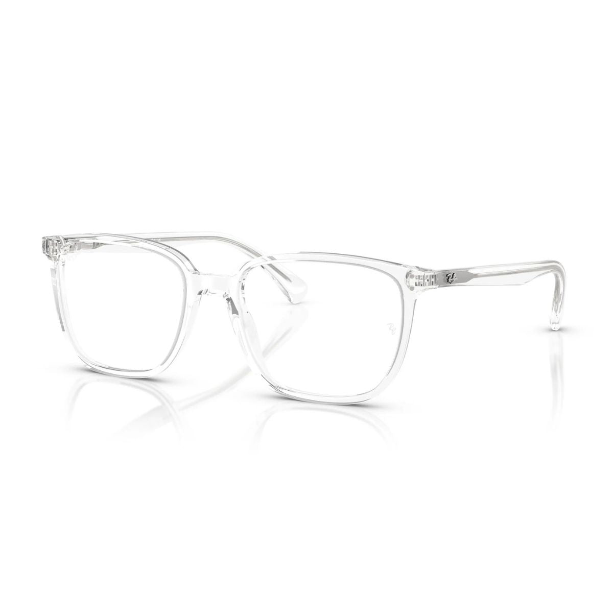 "Ray-Ban RB 5438I 2001 square frame with a transparent design online at Optorium."
