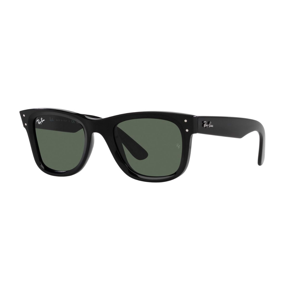 "Shop Ray-Ban R0502S 6677/VR black aviator sunglasses for men and women online at Optorium."
