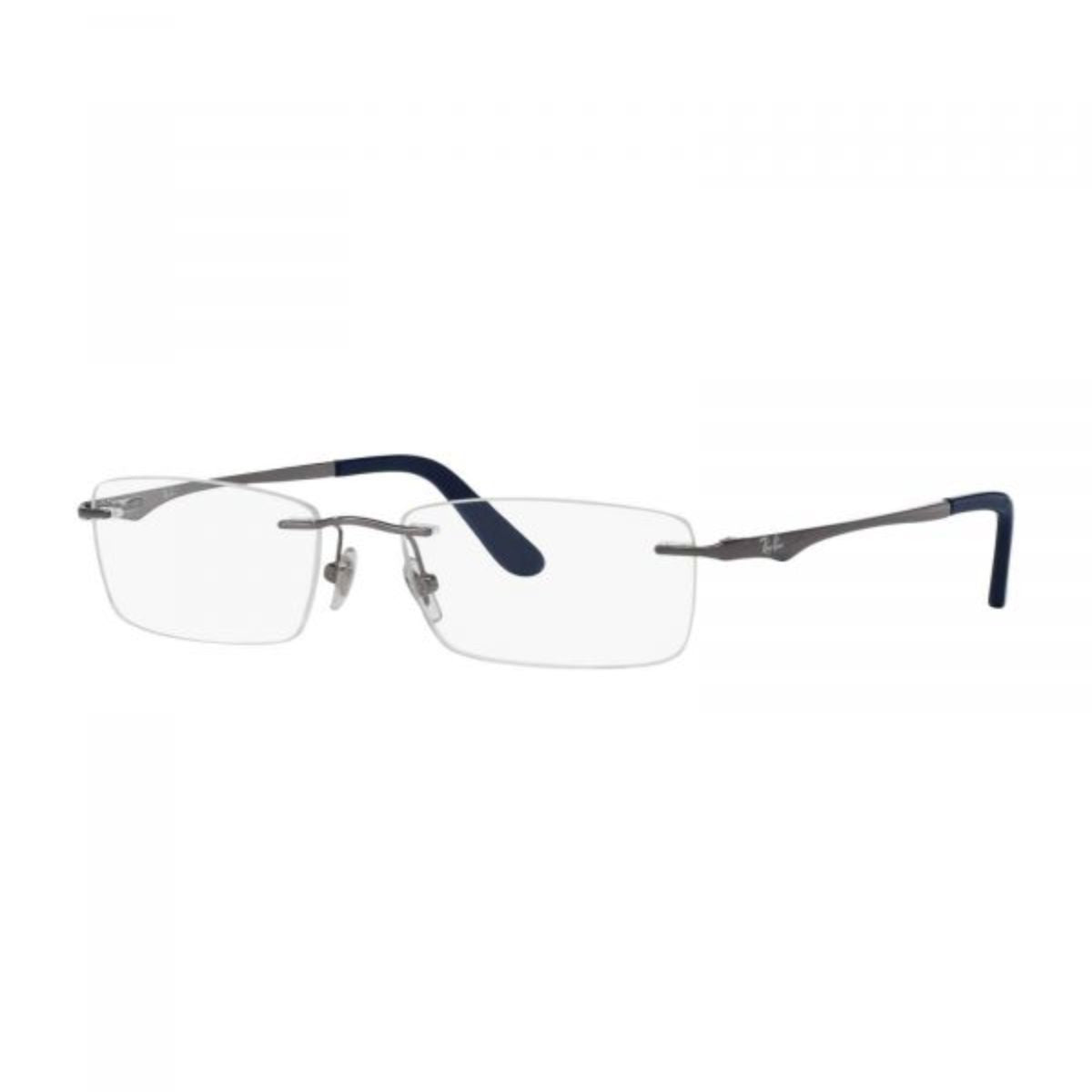 Luxury Ray-Ban RB6303I 2502 silver rectangle frames, lightweight and trendy optical eyewear – purchase online at Optorium.