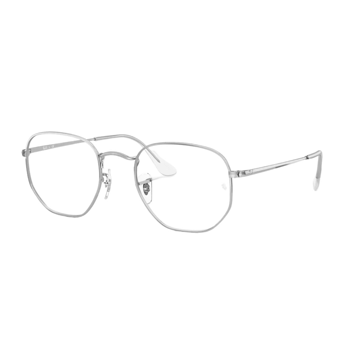 "Sleek silver metal Ray-Ban RB6448 2501 frame perfect for unisex styles, online at Optorium."