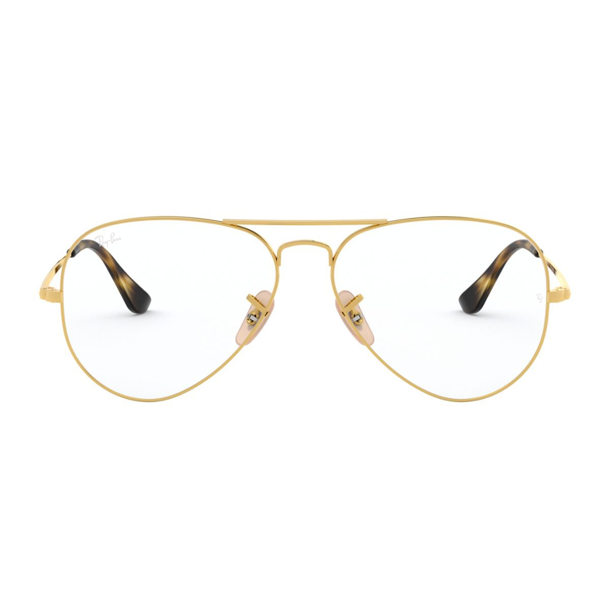 "Ray-Ban Aviator RB6489 2500 frame with a sleek gold metal design, online at Optorium."