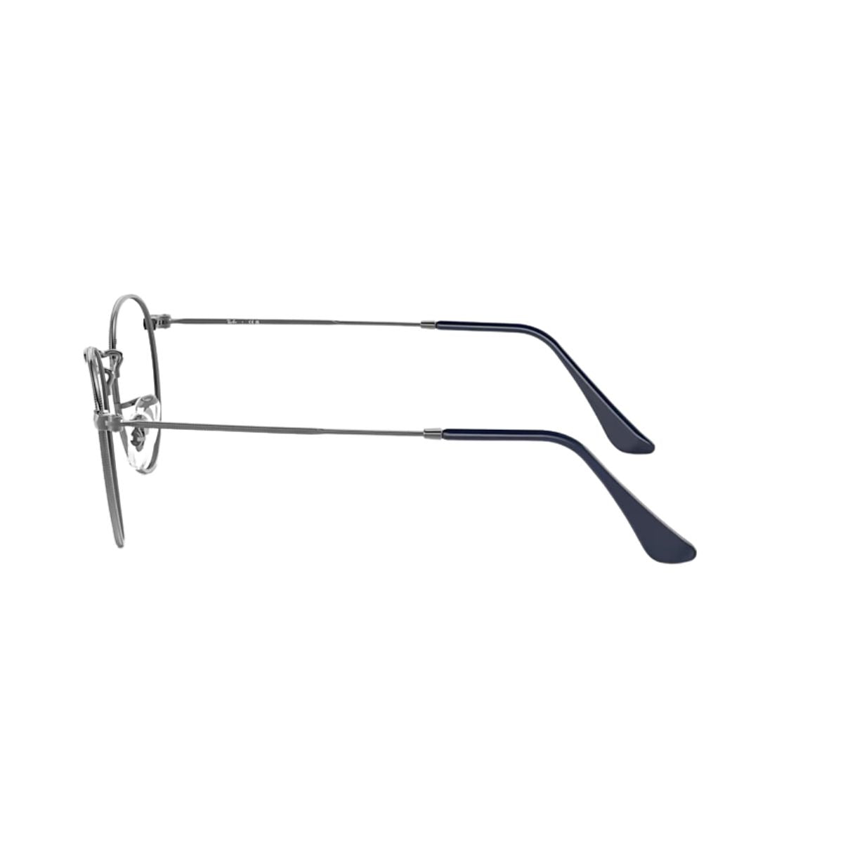 "Sleek and durable Ray-Ban RB3447V 2502 metal round frame glasses, buy online at Optorium"