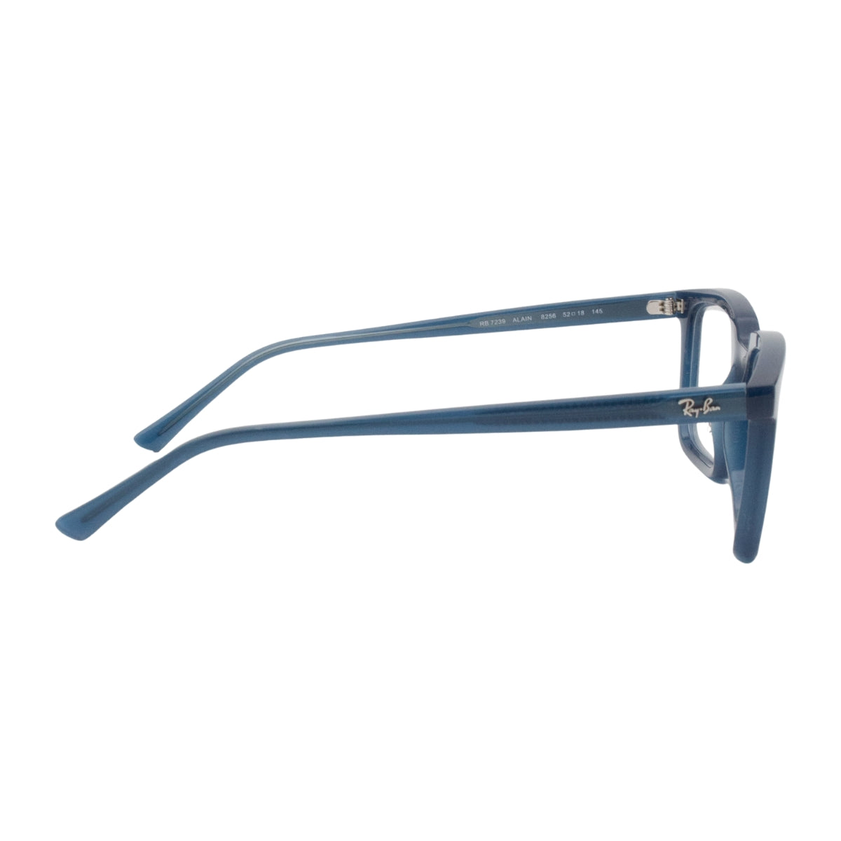 "Ray-Ban Alain RB7239 8256 Optical Frame – Square Blue Prescription Glasses for Men & Women | Optorium"