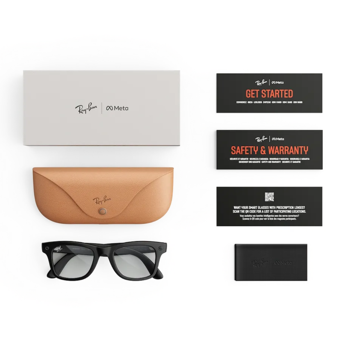 Ray-Ban Meta Gen 3 care guide showing how to safely clean, store and maintain Ray-Ban Meta smart glasses