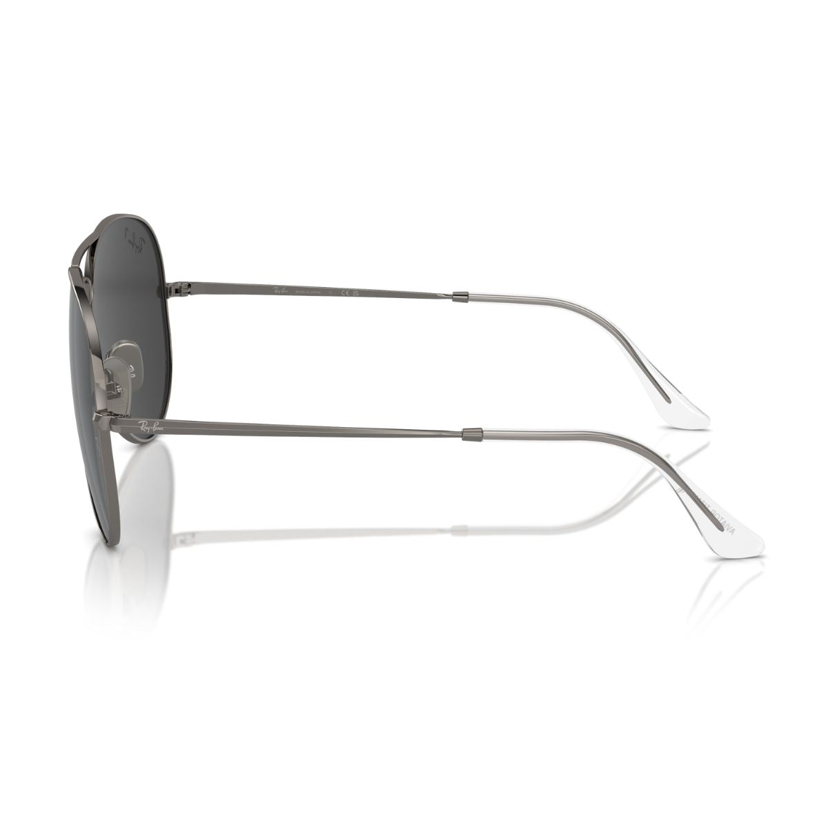 "Stylish Ray-Ban RB 8089 165/48 polarized aviator sunglasses for men, gunmetal frame | Available At Optorium"