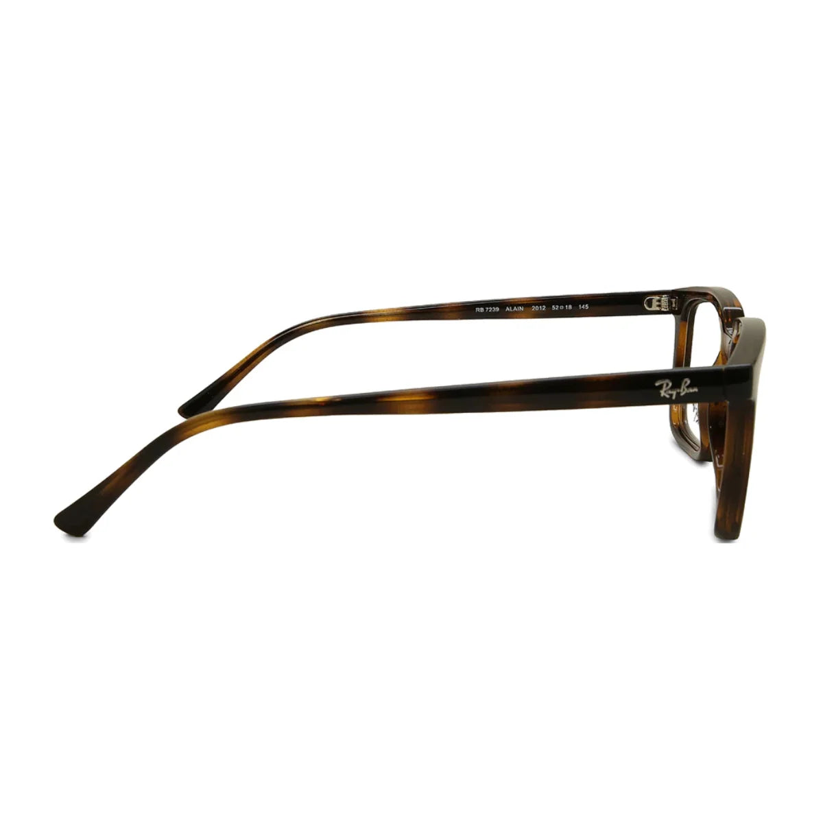 Ray-Ban RB 7239 2012 Alain Havana brown rectangle eyeglasses for men and women durable acetate optical frame Optorium