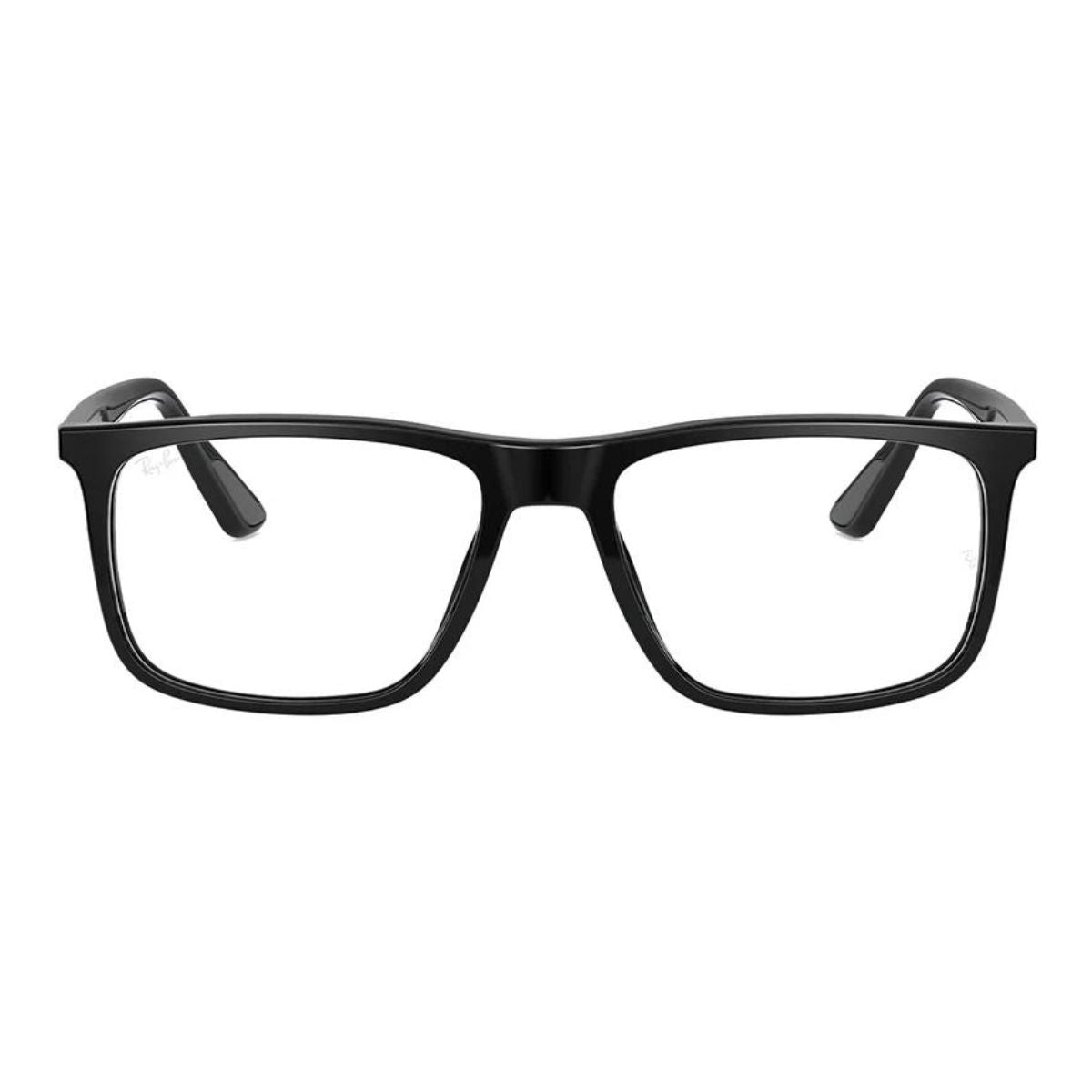 "Rayban Frame RB5389I 2000 black rectangle full-rim eyeglasses for men and women at Optorium."