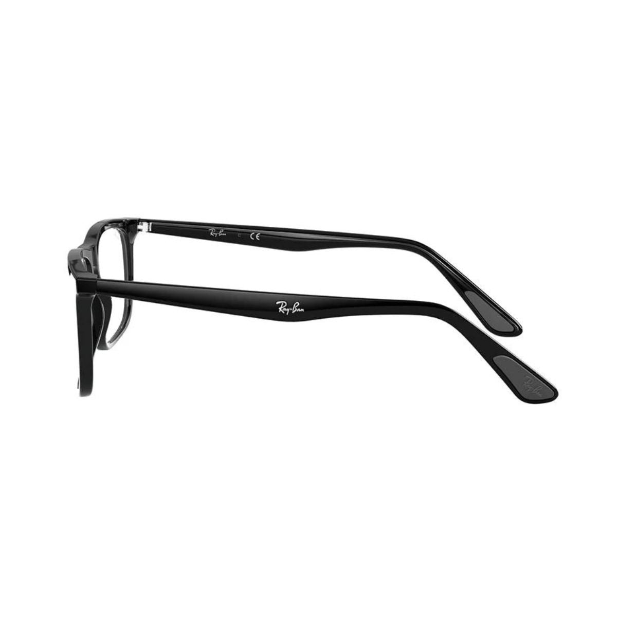 "Stylish Rayban Frame RB5389I 2000 black rectangle full-rim eyeglasses for all at Optorium."