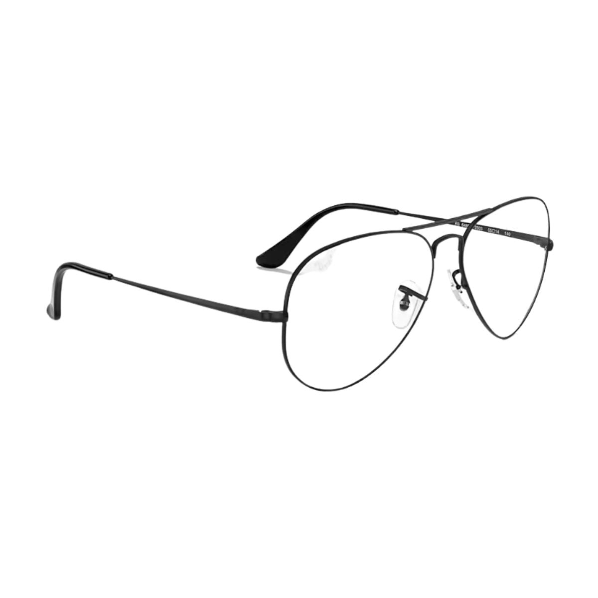 "Ray-Ban RB6489 2503 Black Aviator Eyeglasses Frame for Men & Women. Shop Metal Frames Online at optorium."