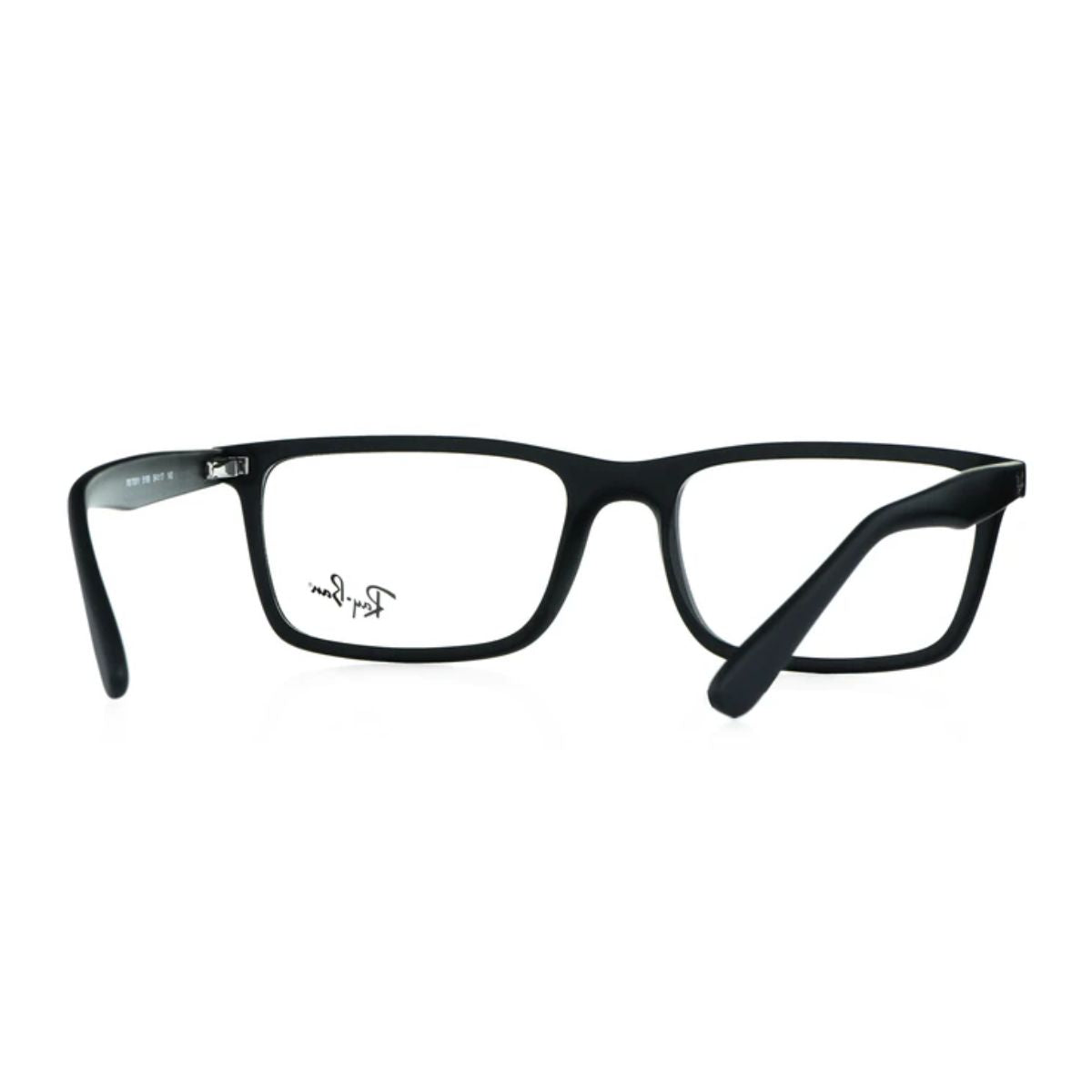 Ray-Ban RB7017 5196 optical glasses in black. Rectangle-shaped, stylish, and trendy eyewear for men & women. Find your perfect pair online at Optorium.