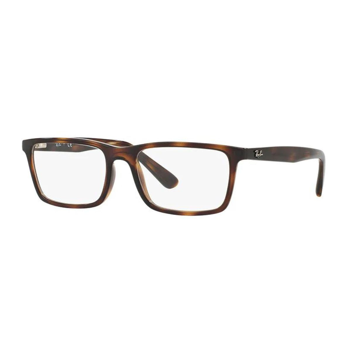 "Shop Ray-Ban RB7091I 2012 Havana Rectangle Eyeglasses Frame for Men & Women at Optorium."