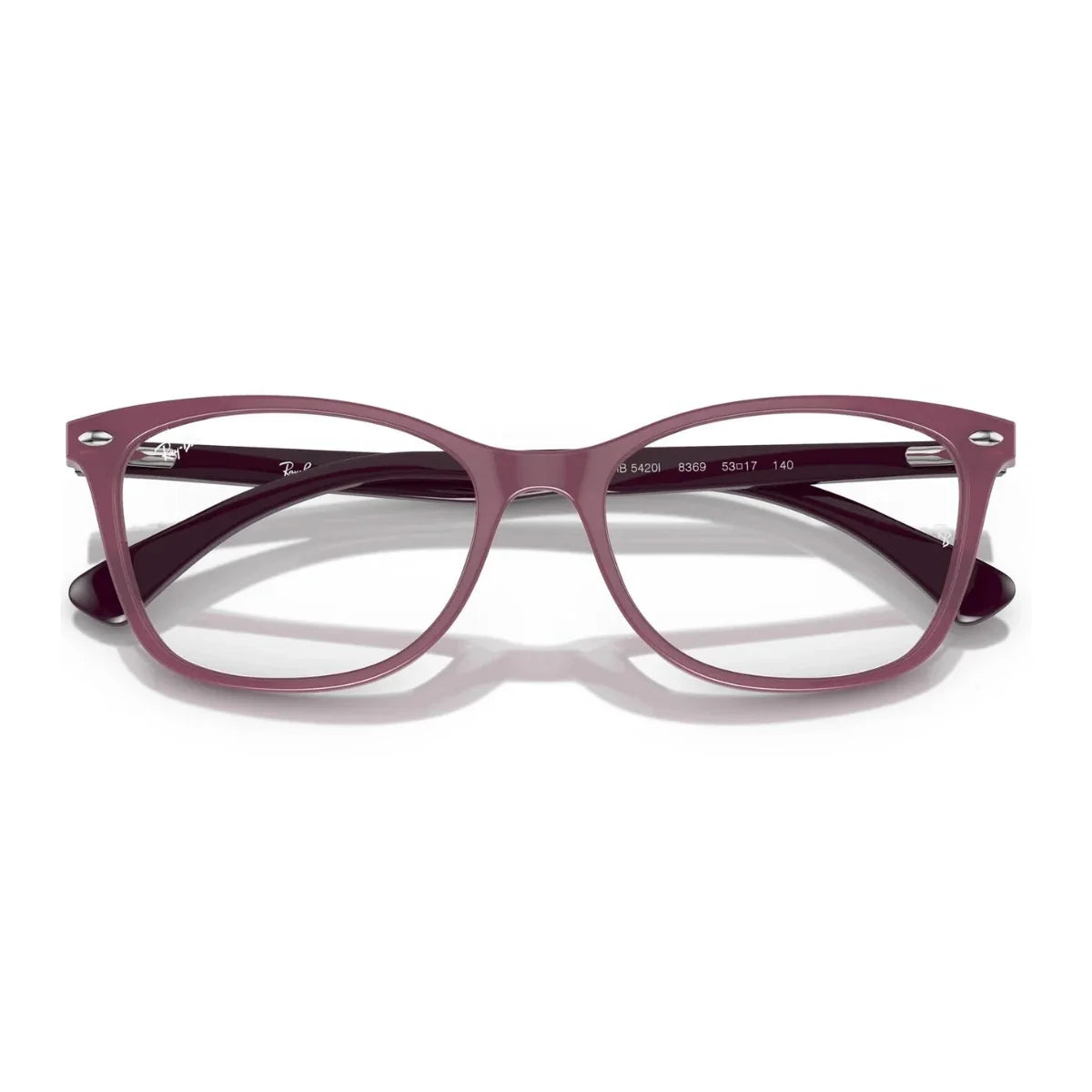 Ray-Ban women’s eyeglass RB 5420I 8369 – fashionable lavender acetate square optical glasses for everyday wear