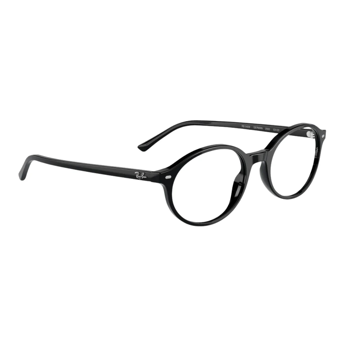 Black color Rayban Germna Frame RB 5429 2000 with elegant oval shape, durable full rim raybans glass style, top rayban eyeglasses trending online and best buy rayban glasses online optorium.