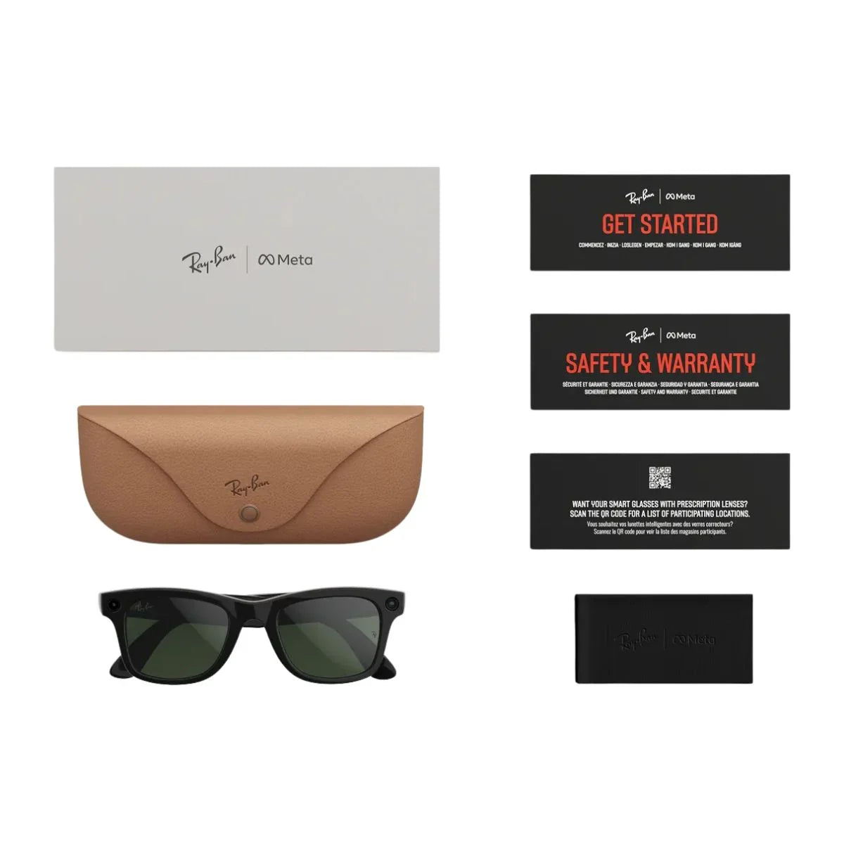 Rayban Meta AI-powered smart sunglasses Gen 2 square black frame with graph green lenses optorium