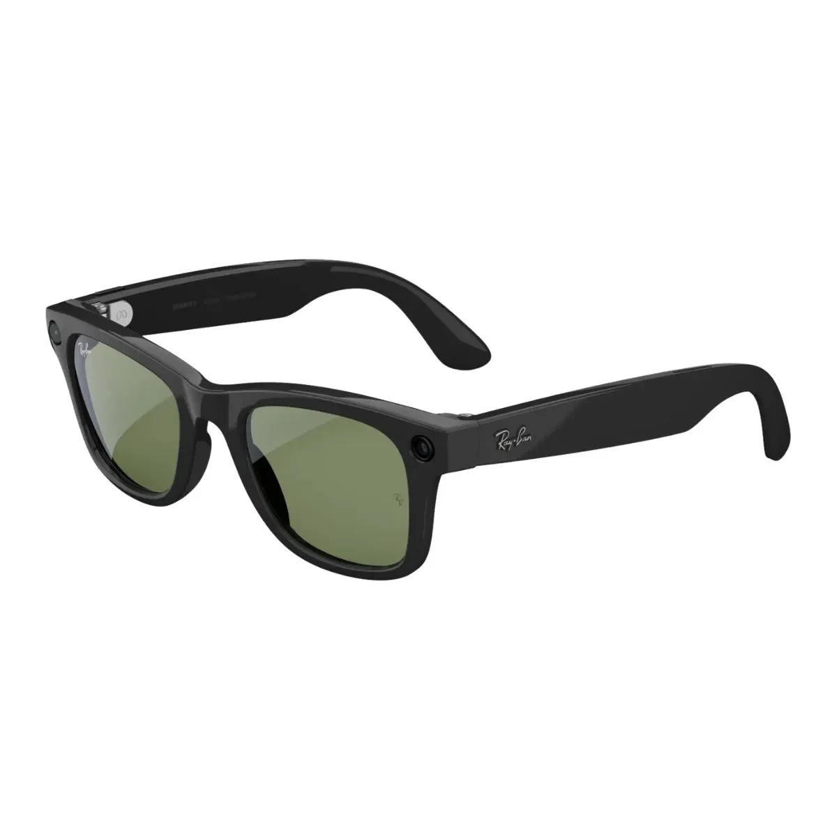 Smart AI Rayban Meta Gen 2 601/71 wayfarer sunglasses G15 green lens shiny black optorium India.