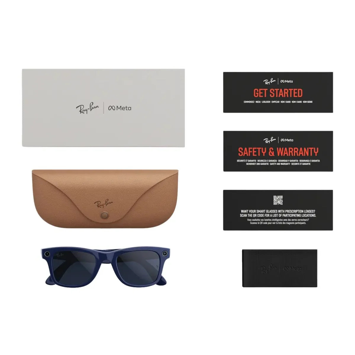 Ray Ban Meta square shape smart glasses RW4012 6628MF with Transitions Sapphire lens trending optorium