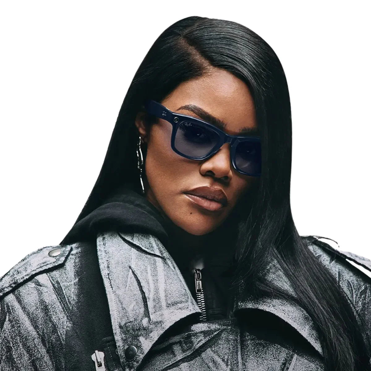 Rayban Meta AI smart glasses square shape RW4012 6628MF with sapphire Transitions lens premium optorium