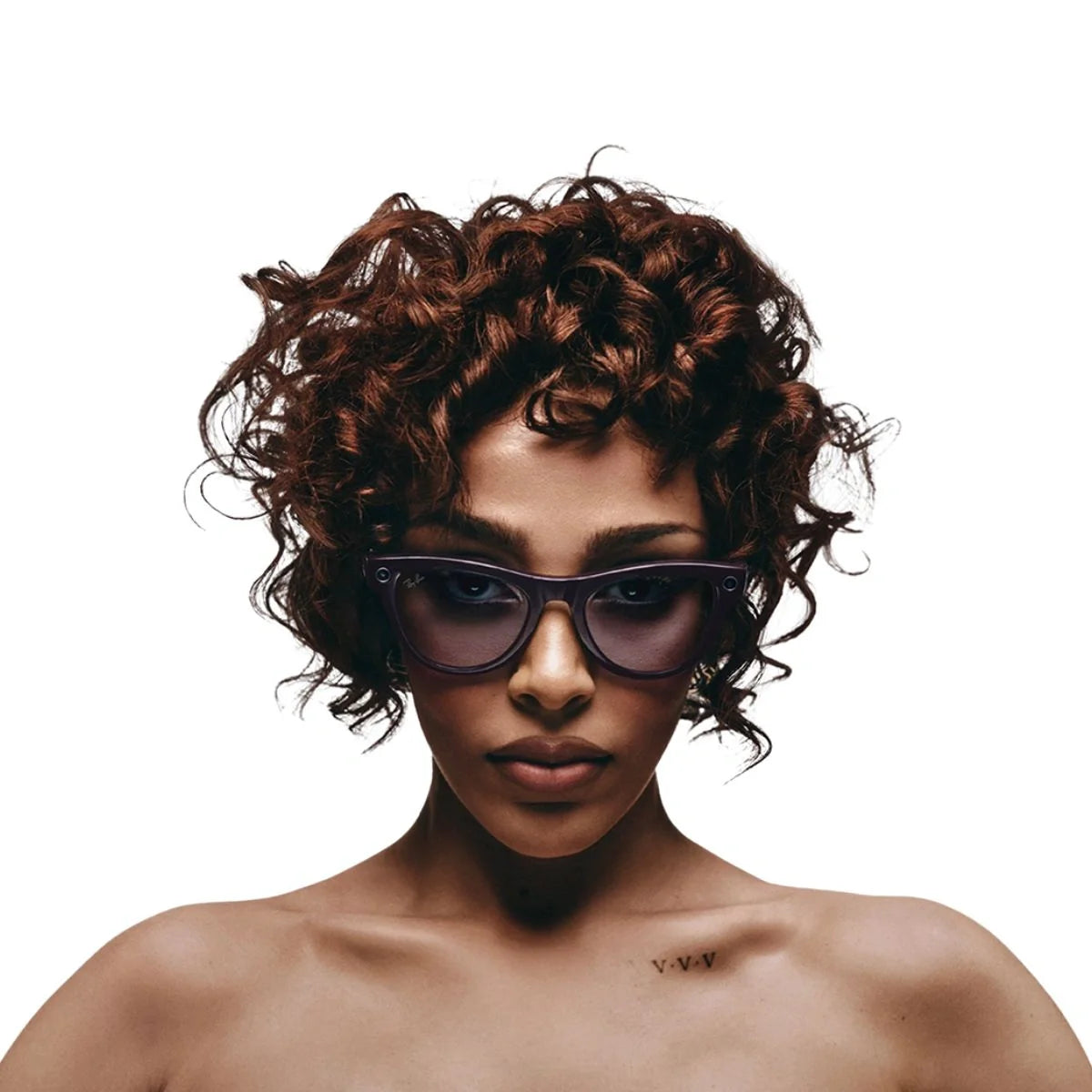 Ray-Ban Meta Gen 2 Skyler smart glasses in shiny mystic violent color with transition amethyst AI lenses. Premium Ray-Ban Meta AI glasses available online at optorium.