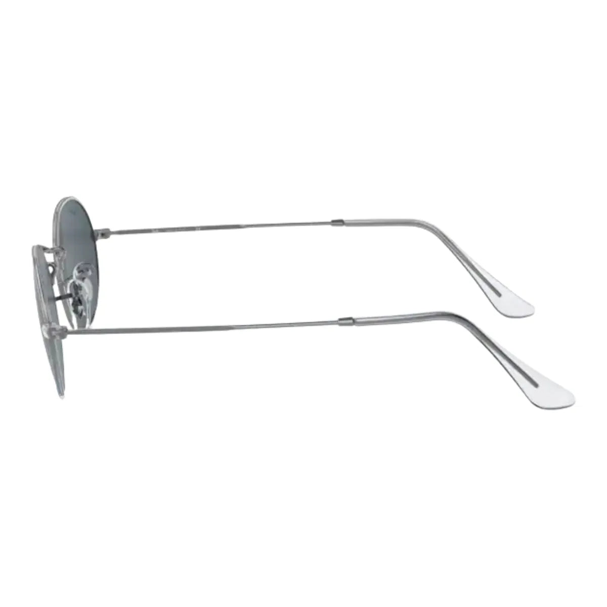Discover authentic Rayban Sunglass RB 3547 003/R5, classic silver color Rayban UV protection sunglasses. Trendy oval shape Rayban brand sunglasses for men & women eyewear at Optorium.