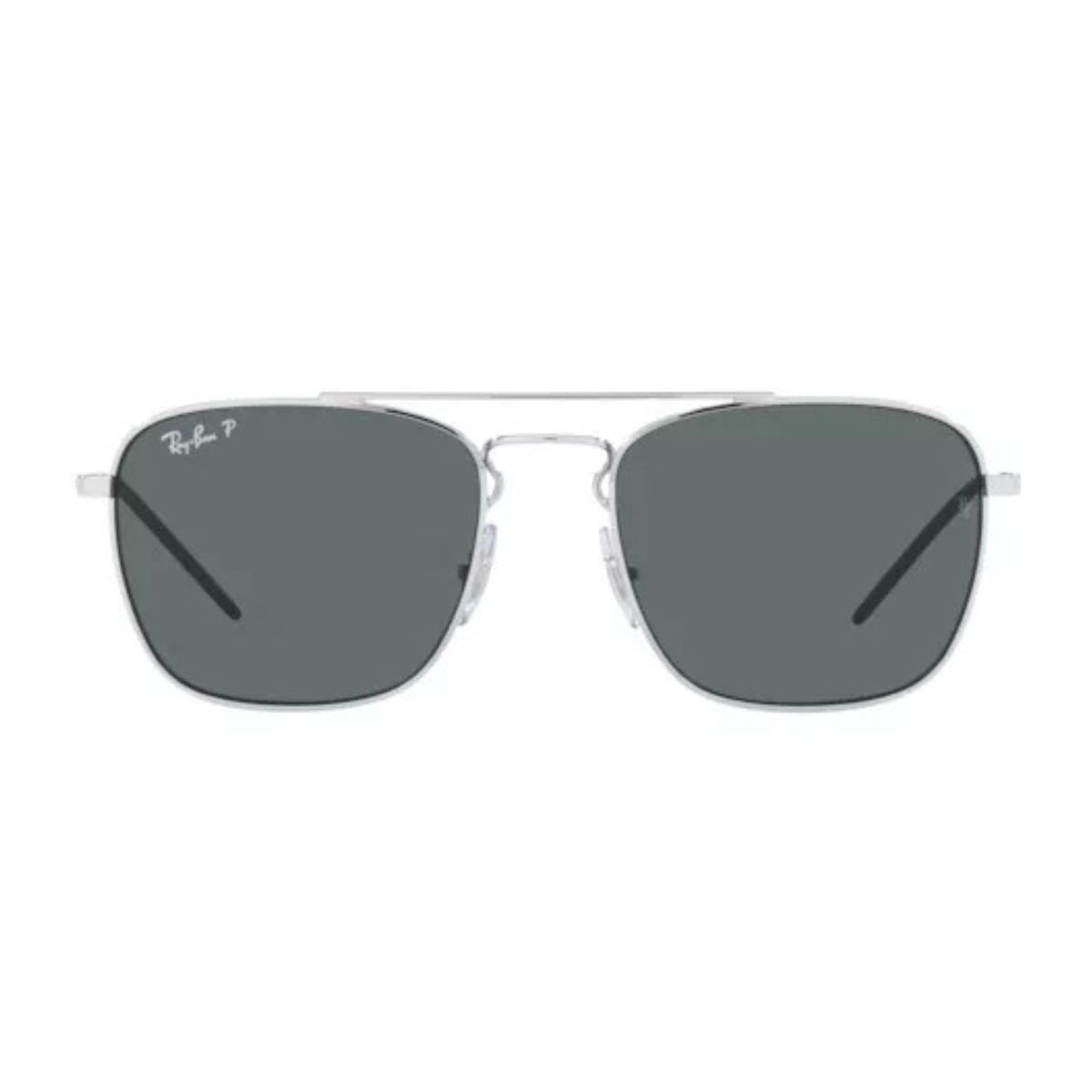 Ray‑Ban RB3588 9251/81 polarized sunglasses with silver frame and gray lenses, combining modern rayban eyewear and polarized aviator sunglasses men prefer for UV protection – optorium.