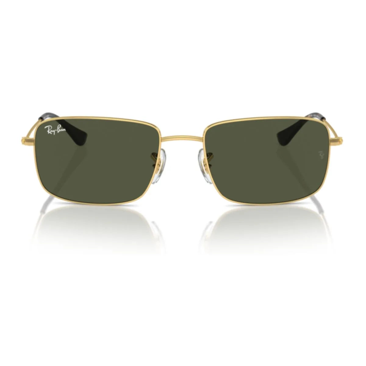 Ray-Ban RB 3739I 001/31 stylish gold rectangle sunglasses for men and women, perfect for any occasion, available online at Optorium.