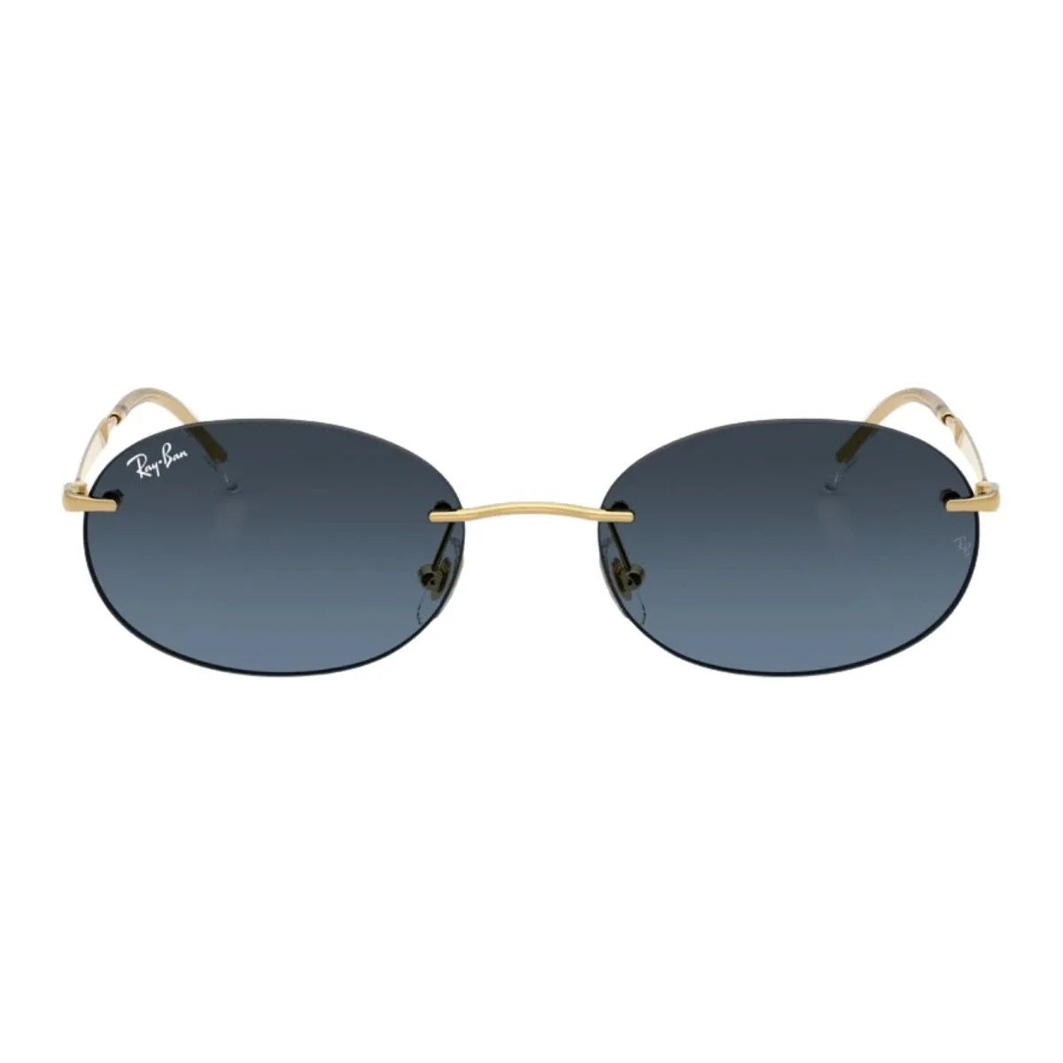 Rayban Sunglass RB 3767 001/4C in Gold color with premium UV protection. Stylish rayban shades for men & women in trendy oval shape design from top ray ban brand sunglasses optorium.