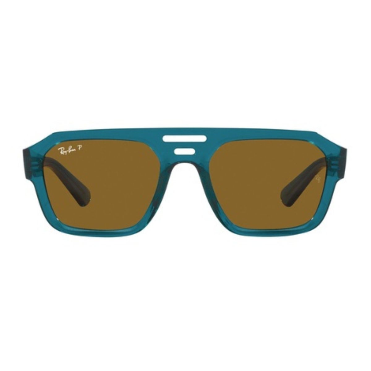 Ray-Ban RB 4397 6683/83 square sunglasses with UV protection and blue acetate Sunglasses, offering polarized lenses for men’s stylish shades. Buy online at Optorium.