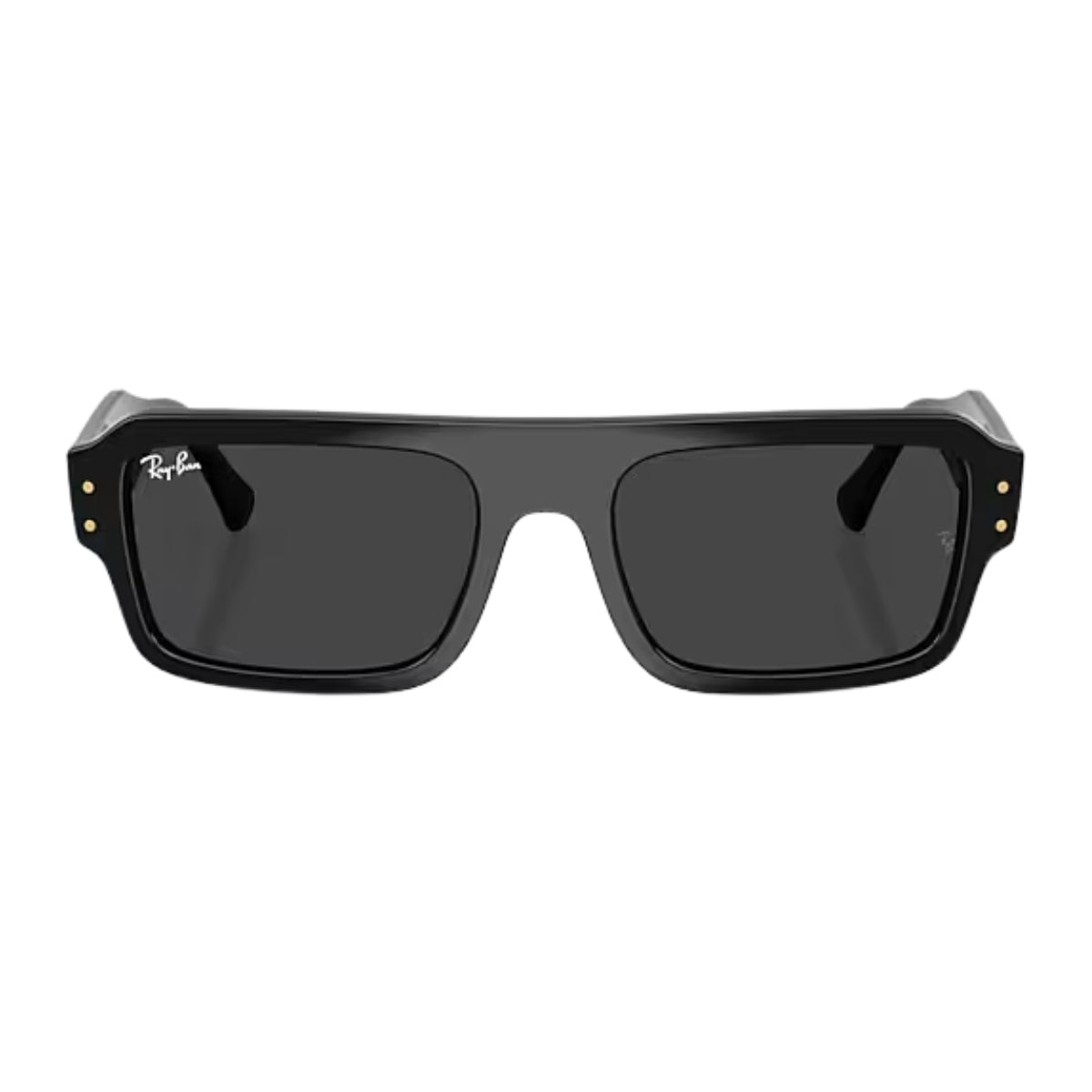 "Ray-Ban RB 4454 6677/48 square sunglasses with green G-15 lenses – stylish unisex eyewear in transparent grey at Optorium."