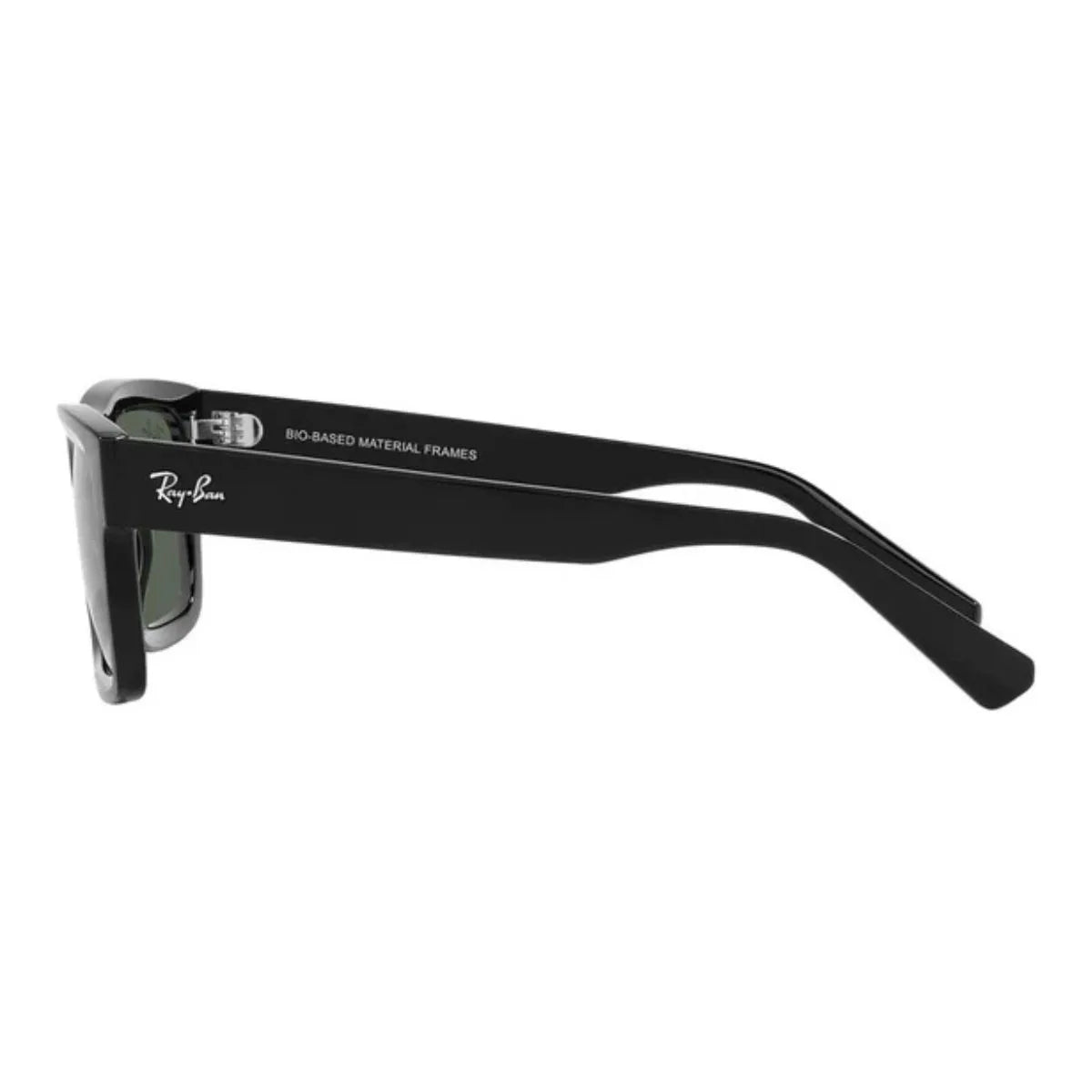 Shop black Ray-Ban 4396 Warren sunglasses with durable full-rim acetate frame and UV400 green lenses, ideal for everyday wear and outdoor fashion only at optorium.