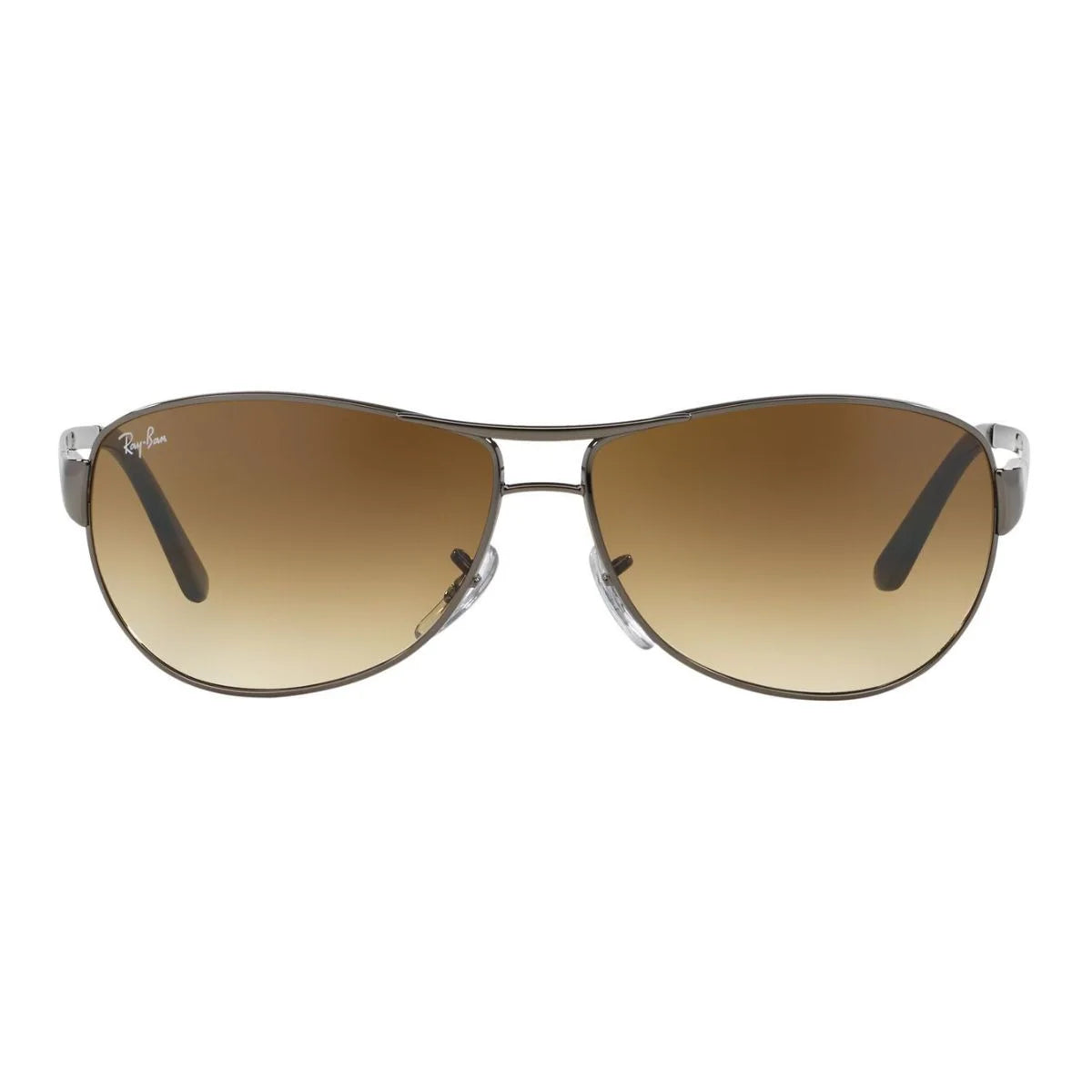 Stylish Ray‑Ban Warrior RB3342 004/51 sunglasses with gradient brown lenses and Gunmetal frame, perfect Rayban sunglasses for men & women, authentic Ray‑Ban RB3342 shades available at optorium.
