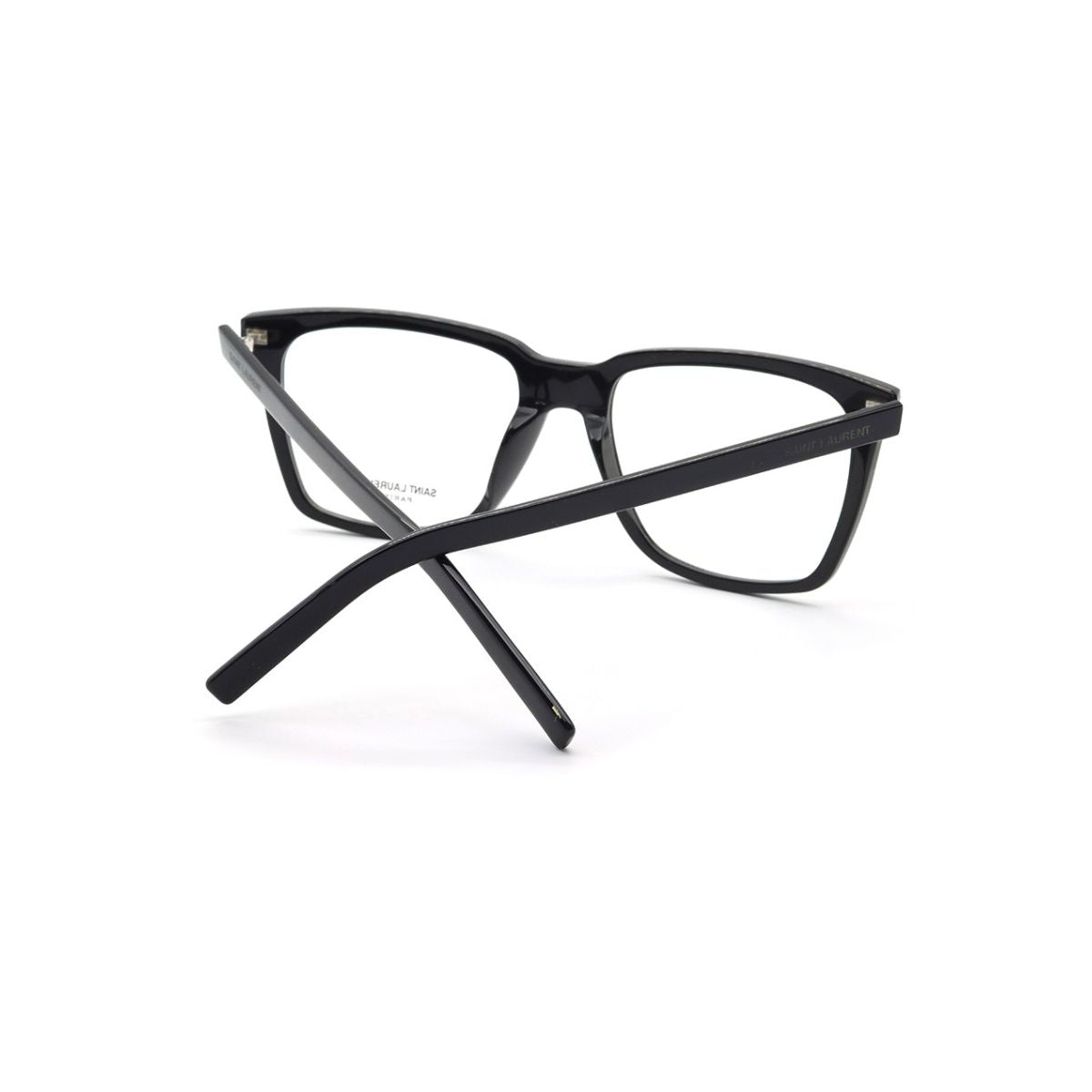 Stylish black Saint Laurent SL 717 001 rectangle frame for women, perfect for everyday wear, available online at Optorium.