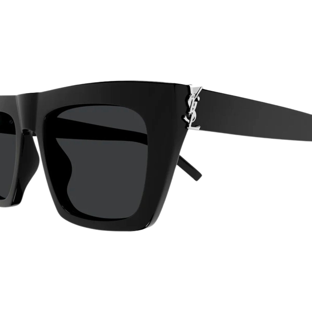 SL M131 001 Saint Laurent sunglasses – Trendy square-shaped designer shades in black. Elevate your style with premium eyewear online at Optorium.