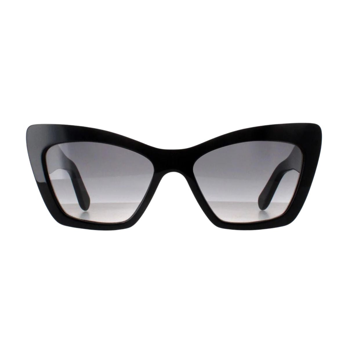"Salvatore Ferragamo SF1081SE 001 black cat-eye sunglasses for women, featuring a sleek design and premium UV protection, available online at Optorium Hyderabad, India."