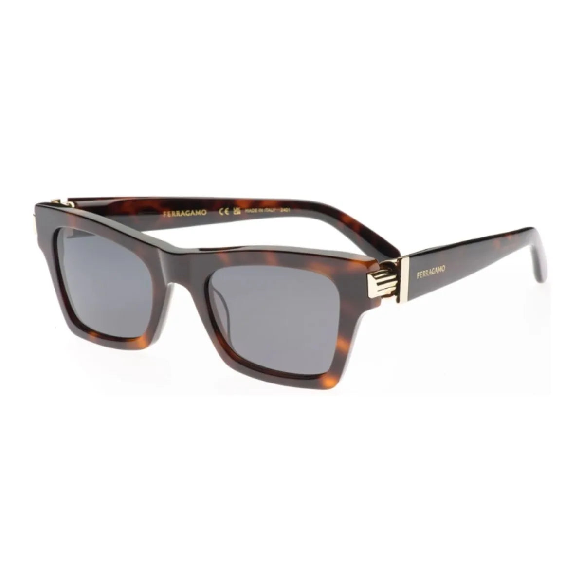 Buy Havana Ferragamo Square sunglasses SF 2013S 240 from Salvatore Ferragamo, perfect UV protection for women’s eyewear, premium designer shades at Optorium.