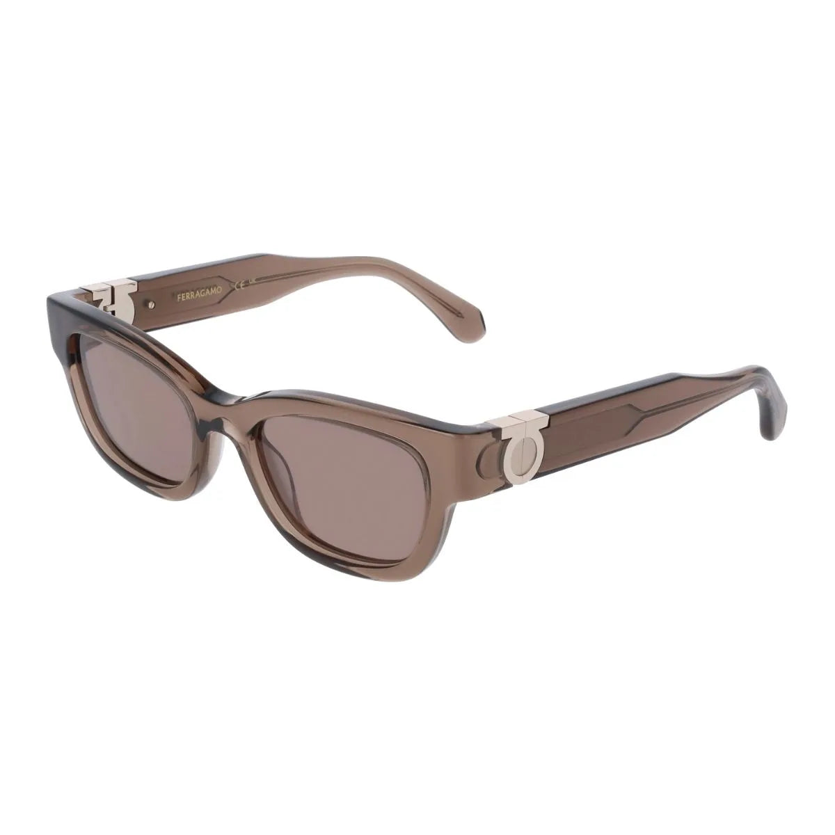 Explore Salvatore Ferragamo sunglasses Square styles. Iconic SF 2067S 232 brown Ferragamo sunglasses with UV protection. Shop authentic designer Ferragamo eyewear at Optorium.