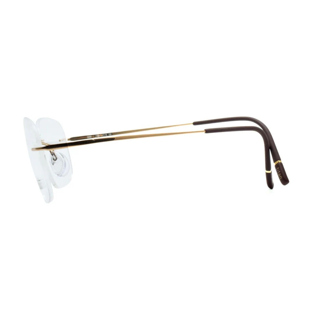 "Lightweight Silhouette Rimless Frame 5599 7730 available online at Optorium."
